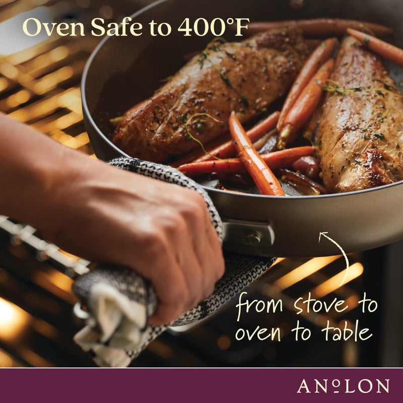 Anolon Advanced Home Hard-Anodized Nonstick Skillets (10.25-Inch, Bronze) - Image 5